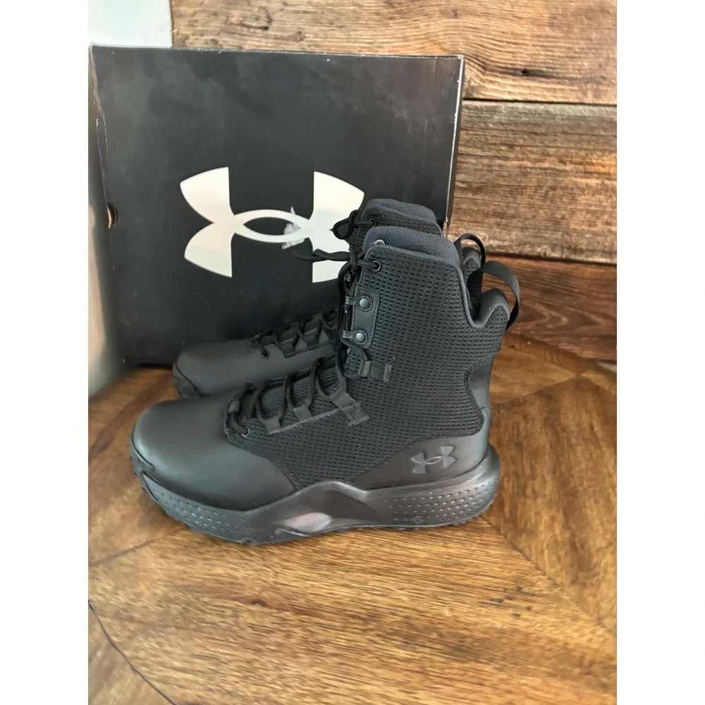 Under Armour Micro G Stellar G2 Tactical Boots Black Mens 9 4E Extra Wide 302831